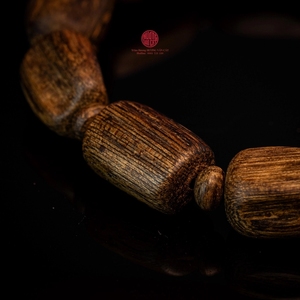 Genuine Natural Sinking Agarwood Bracelet for <b>Men</b> Small Size Classic Natural Wood Bracelet - Product Image 3