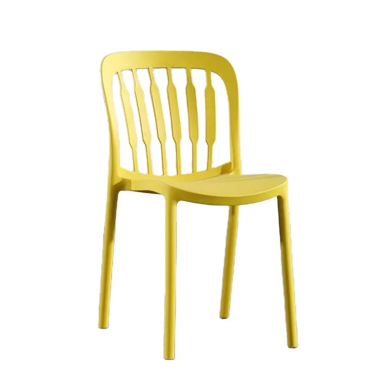 आधुनिक नॉर्डिक स्टैकेबल प्लास्टिक कुर्सियाँ घरेलू फर्नीचर के लिए यूरोपीय लोकप्रिय और किफायती
