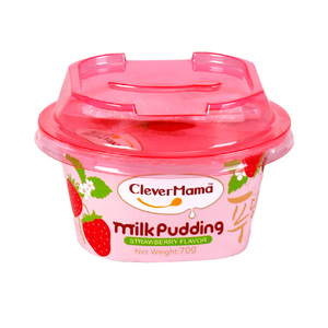 Thông Minh Mama 70G Thấp Chất Béo Không Gelatin Bán Buôn Dâu Tây Halal Trái Cây Konjac Thạch Bánh - Product Image 2