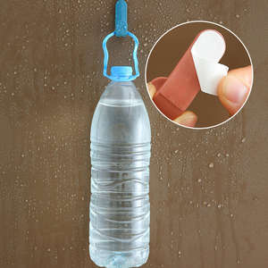 Minimalist J Shaped Wall Mounted No Drill No Trace Easy Install Home Use Door Back Space Saving Adhesive Hooks - Product Image 5