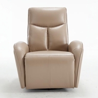 Fauteuil inclinable pivotant moderne avec port de charge USB, fauteuil électrique à mouvement rotatif à 360 degrés pour la maison