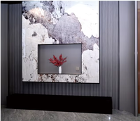 Panneau mural en bambou de charbon de bois moderne de haute qualité pour les hôpitaux et les salles à manger - Étanche à l'humidité, ignifuge, imperméable