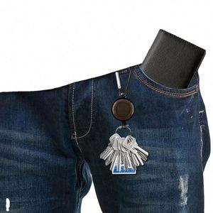 Custom Logo Outdoor <b>Cheap</b> Aluminum Lightweight Carabiner ID Badge Holder Reel Clip Portable Retractable Keychain - Product Image 6