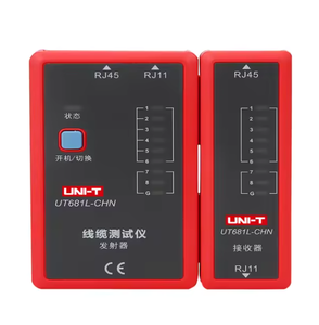 UNI-T UT681L เครื่องทดสอบสายเคเบิล LAN ออโต้เน็ตเวิร์ก LED เครื่องทดสอบอีเธอร์เน็ตโทรศัพท์ BNC เครื่องมือซ่อมแซม - Product Image 1
