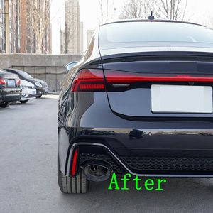 Difusor trasero con tubo trasero para <span class=keywords><strong>Audi</strong></span> <span class=keywords><strong>A7</strong></span>, directo de fábrica, 2020, 2021, <span class=keywords><strong>2022</strong></span>, RS7 - Product Image 6