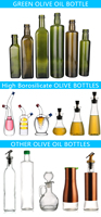 Fabricant de bouteilles d'huile personnalisées de luxe OEM, 250 ml, 500 ml, 750 ml, 1000 ml, bouteilles d'huile d'olive en verre blanc mat vides avec bouchon