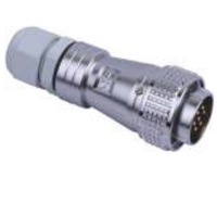PC24F-10A PC-Rohrkabel-Typ Rückwärts Installierter Stecker 24mm 250V Metall Runder Luftfahrt-Steckverbinder Wasserdicht 6/10/12/19 PIN