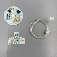 Kit de modules LED RGB rechargeables avec carte de commande Type-C, alimenté par batterie au lithium 5V, mini PCB pour éclairage de table en forme de rose DIY