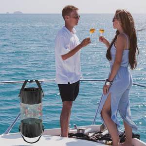 Sac poubelle marin robuste et imperméable, réutilisable, anti-fuite, suspendu, pour bateau, sac de rangement portable pour déchets - Product Image 5