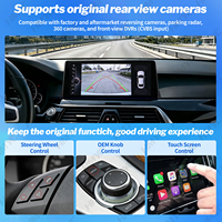 Estéreo para Auto con Pantalla Táctil Linux de 10.25 Pulgadas para BMW Serie 5 F10/F11 2011-2012 CIC, Carplay Inalámbrico, Android Auto, GPS, Unidad Principal de Navegación