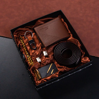 Coffret Cadeau Homme HBC Style Affaires Haut de Gamme avec Logo Personnalisé, Portefeuille Métallique Multifonction et Parfum – Cadeau Idéal pour le Nouvel An et la Saint-Valentin