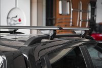 Barre transversale universelle en alliage d'aluminium pour barres de toit surélevées, robuste, réglable, capacité de charge 200 kg