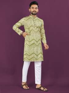Kurta en coton rayonne douce avec boutons et imprimé parfait pour toutes les occasions - Product Image 5