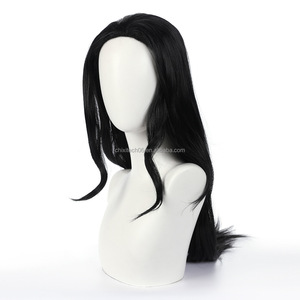 La peluca de cosplay de <span class=keywords><strong>Nicole</strong></span> Robin se divide en una peluca larga y recta de color negro. - Product Image 4