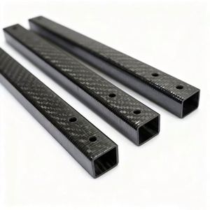 SHENYU Fieltro de Carbono 3K de Tejido Plano, 5mm de Grosor, Tubos Cuadrados/Heteromórficos con Orificios de Montaje, Ligero y de Alta Resistencia Industrial - Product Image 6