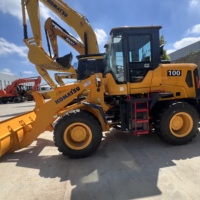 Gebrauchter Komatsu WA100 Radlader, Original Japanischer Kompakt-Frontlader, Baumaschine in Gutem Betriebszustand