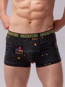 Boxer da Uomo a Vita Media di Alta Qualità in Maglia con Stampa Vintage del Gioco <span class=keywords><strong>Pac</strong></span>-<span class=keywords><strong>Man</strong></span>, Traspiranti e Confortevoli ODM - Product Image 1