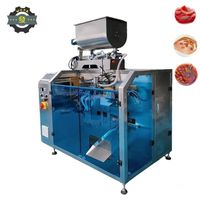 Machine d'emballage automatique pour le remplissage et la fermeture de liquides, type ensacheuse pour la confiture, la sauce chili et la mayonnaise