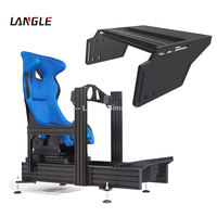 Plaque de support de pédale de simulateur de course Sim Racing Game Competition Next Leveling Lite Simulator Cadre en aluminium 4080 Sim Racing Rig