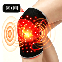 Sabuk Pijat Lutut Nirkabel Isi Ulang 3 in 1 dengan Chip Infrared LED Pad Terapi Cahaya Merah untuk Relaksasi Otot dan Sendi
