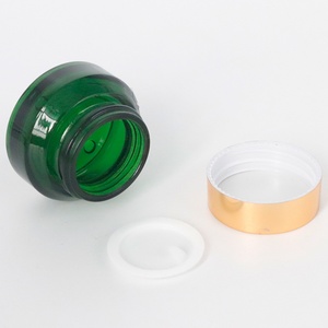 Envase de Vidrio Verde para Crema Cosmética Personalizada en Oferta, con Tapa UV - Product Image 2