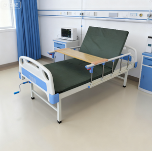 Nouveau <span class=keywords><strong>lit</strong></span> d'hôpital à double manivelle avancé pour le dos et les jambes avec <span class=keywords><strong>table</strong></span> <span class=keywords><strong>de</strong></span> garde-corps IV pôle jambes fixes <span class=keywords><strong>lit</strong></span> d'allaitement multifonction - Product Image 4