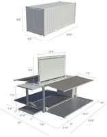 Magasin Conteneur Commercial Extérieur Contemporain Personnalisable, Café Pop-up, Maison en Panneaux Sandwich d'Acier pour Boutiques Mobiles de Café et Snacks