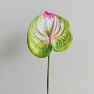 Fleur d'Anthurium Artificielle de Haute Qualité, Aspect Réel, Vente en Gros, pour Arrangements Floraux de Mariage et Décoration Intérieure - Product Image 3