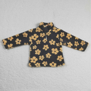 Pull-over à fermeture éclair pour bébés filles, style chinois, respirant, à manches longues, à fleurs colorées, coupe ample - Product Image 6