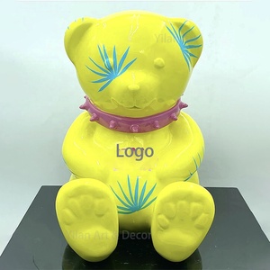 <span class=keywords><strong>Disegno</strong></span> a mano su misura di orsacchiotto <span class=keywords><strong>colorato</strong></span> scultura di <span class=keywords><strong>caramelle</strong></span> cromate galvaniche cartone animato orso in fibra di vetro statue Souvenir - Product Image 4