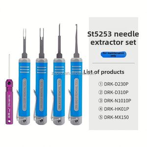 Juego de herramientas de plástico para desmontar terminales de arneses de cables y extraer agujas de conectores de enchufes de coche de estilo estándar, con función de extracción de cables, para uso diario - Product Image 2