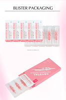 Aiguilles de tatouage universelles en acier inoxydable rose cristal naturel pour maquillage permanent
