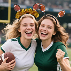 新スタイルラグビーテーマパーティー用品デコレーションヘッドバンドメガネアメリカンフットボールジュエリーアクセサリー - Product Image 3