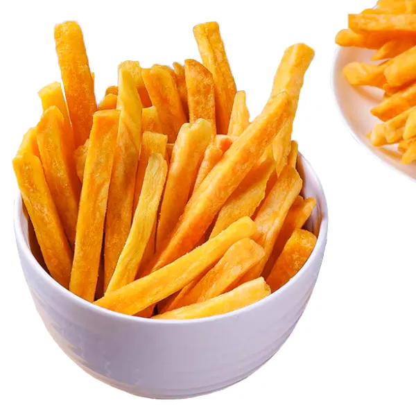 VF Süßkartoffel chips Direkt verkauf herstellen Hohe Qualitäts sicherung Gelbes Gemüse knusprig Für alle Altersgruppen Instant-Snack