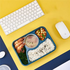Boîte à lunch carrée en plastique de qualité alimentaire en fibre de blé pour les employés de bureau et les étudiants - Product Image 4