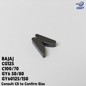 Clé de vilebrequin BAJAJ/CG125 Woodruff C70/100 GY6 125/150 Clé demi-lune en acier inoxydable Pièces et accessoires de moteur de moto - Product Image 4
