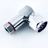 Connecteur à angle droit mâle N pour câble superflexible 1/4"