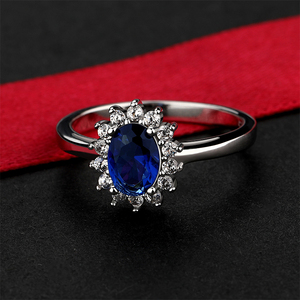 Anillos de compromiso de moissanita para mujer, alianzas de boda de diamantes cultivados en laboratorio, promesa de anillos de plata 925, joyería fina para ella - Product Image 3