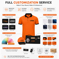 Uniforme Personalizado para Camareros de Restaurante, Conjunto de Camisa Polo Tejida, Delantal y Gorra, para Cafetería, Bar, con Impresión de Logotipo, OEM, ODM, Ropa de Trabajo
