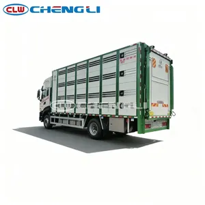 Camión de transporte de ganado HOWO 4x2 20-25T, transportador de animales para ganado vacuno, cerdos, ovejas y aves de corral, con carrocería ventilada, en venta. - Product Image 3