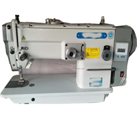 Machine à plisser les points de chaînes à double aiguille/machine à filet de tissu plissé/machine à coudre industrielle à point noué
