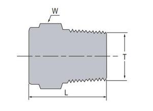 Instrumentierung Rohr Armaturen Hex Stecker Festen Plug Blind 1/4 <span class=keywords><strong>3</strong></span>/8 1/2 1 zoll NPT BSPT Männlichen edelstahl 316 Monel duplex - Product Image 4