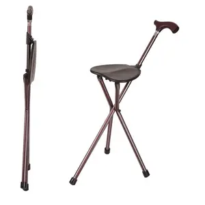 Bastone da passeggio bastone pieghevole telescopico pieghevole anziani utilizzato con bastone da passeggio sedile