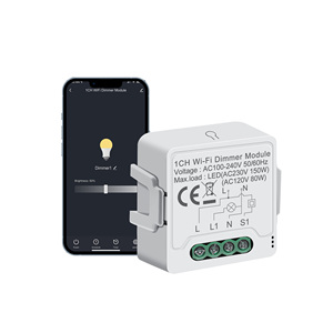 Girier 100-240V 1/2 gang thay đổi độ sáng chuyển đổi mô-đun 2-cách kiểm soát Hỗ trợ Wifi <span class=keywords><strong>Dimmer</strong></span> chuyển đổi - Product Image 1