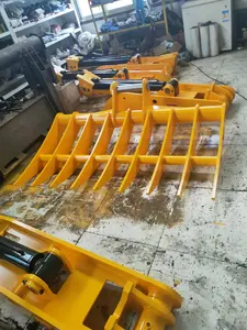 High Quality Customized Farm Rake Bucket Excavator Root Rake Bucket Excavator Attachment Digging Rake