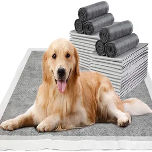 Cuscinetti per pipì per cani carbone cuscinetti per cuccioli Extra Large cuscinetti per addestramento di animali domestici vasino monouso Super assorbente a prova di perdite per cane