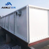Réservoir d'eau carré Aike 50 100 gallons en GRP/FRP pour le stockage d'eau en Chine