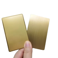 Carte Tagmo en acier inoxydable avec logo personnalisé Titane Acier Cuivre Métal Id Ic Smart Rfid Chip Cartes de visite en métal avec effet miroir