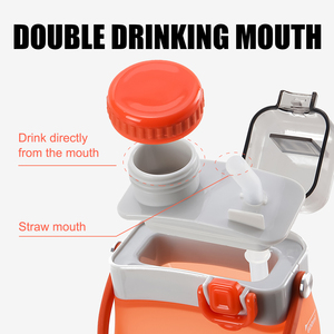 ขวดน้ำซิลิโคนสำหรับเล่นกีฬาแบบพับได้สำหรับการเดินป่าปั่นจักรยานการตั้งแคมป์หรือยิมยิม - Product Image 6