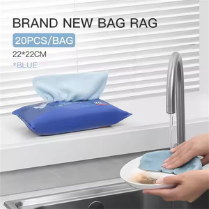 Custom Bulk Microfiber Towel Modern Style Reusable Lint-Free Clothes for Home and Car Packaged in a Bag - Product Image 2